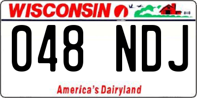 WI license plate 048NDJ