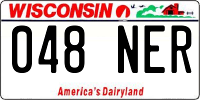 WI license plate 048NER