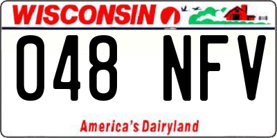 WI license plate 048NFV