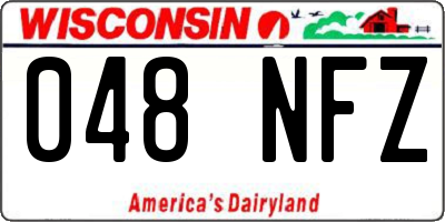 WI license plate 048NFZ