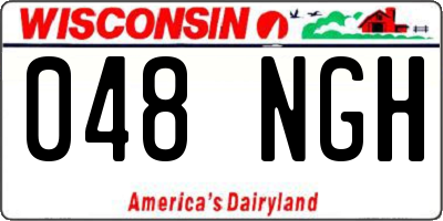WI license plate 048NGH