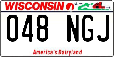 WI license plate 048NGJ