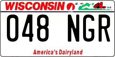 WI license plate 048NGR