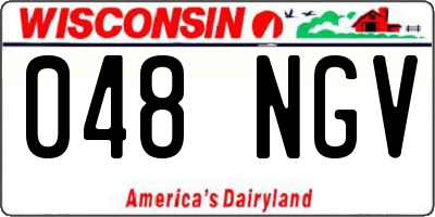 WI license plate 048NGV