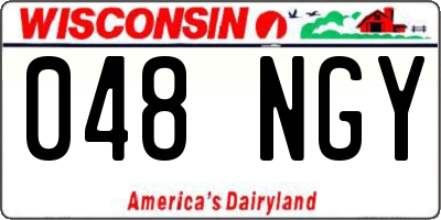 WI license plate 048NGY