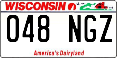 WI license plate 048NGZ