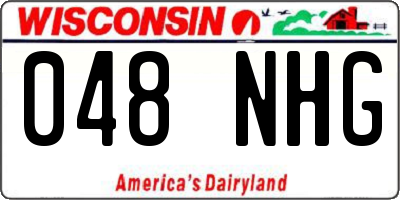 WI license plate 048NHG