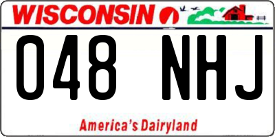 WI license plate 048NHJ