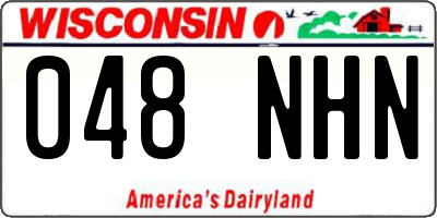 WI license plate 048NHN