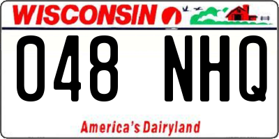 WI license plate 048NHQ