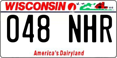 WI license plate 048NHR