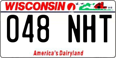 WI license plate 048NHT