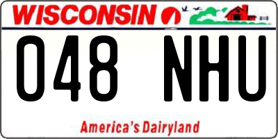 WI license plate 048NHU
