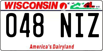 WI license plate 048NIZ