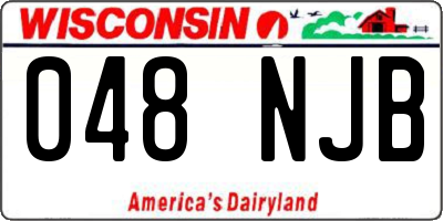 WI license plate 048NJB