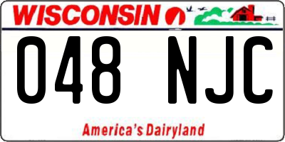 WI license plate 048NJC
