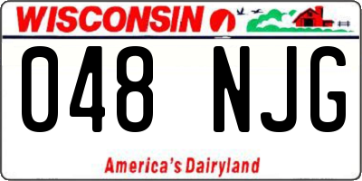 WI license plate 048NJG