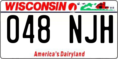 WI license plate 048NJH