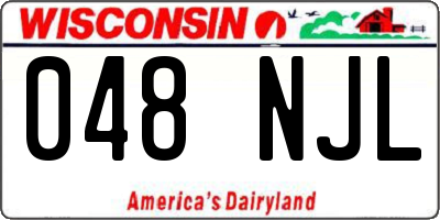 WI license plate 048NJL