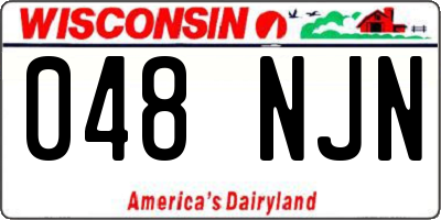 WI license plate 048NJN
