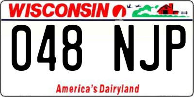 WI license plate 048NJP
