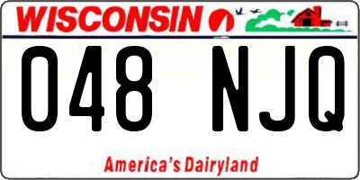 WI license plate 048NJQ