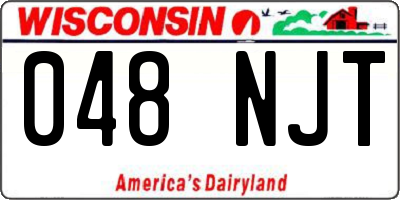 WI license plate 048NJT