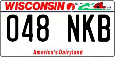 WI license plate 048NKB