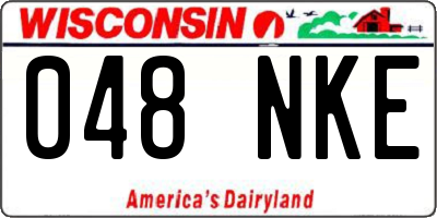 WI license plate 048NKE