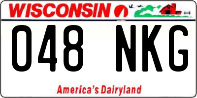 WI license plate 048NKG