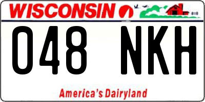 WI license plate 048NKH