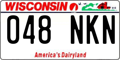 WI license plate 048NKN