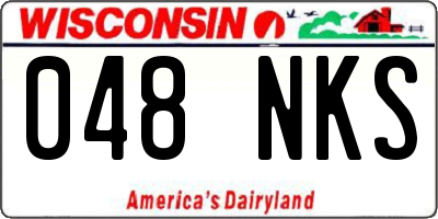 WI license plate 048NKS