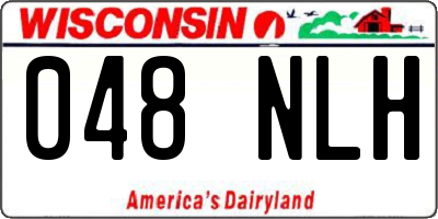 WI license plate 048NLH