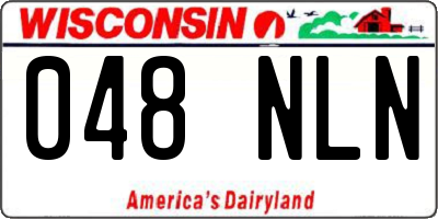 WI license plate 048NLN