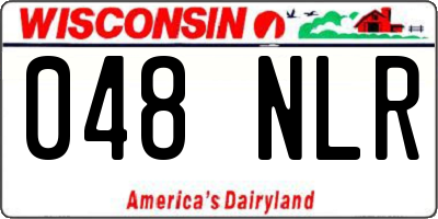 WI license plate 048NLR