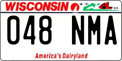 WI license plate 048NMA
