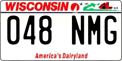 WI license plate 048NMG