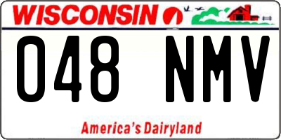 WI license plate 048NMV