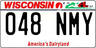 WI license plate 048NMY