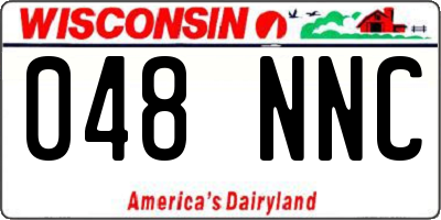 WI license plate 048NNC