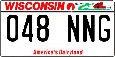 WI license plate 048NNG