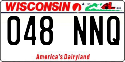 WI license plate 048NNQ