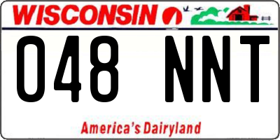 WI license plate 048NNT