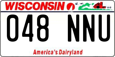 WI license plate 048NNU