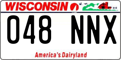 WI license plate 048NNX