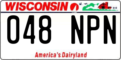 WI license plate 048NPN
