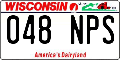 WI license plate 048NPS