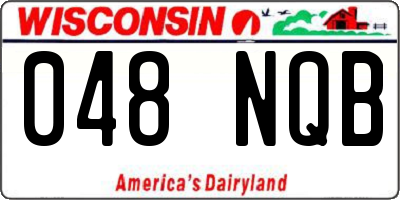 WI license plate 048NQB
