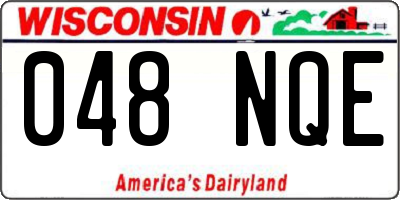 WI license plate 048NQE